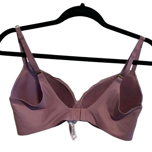 Victoria’s Secret- Lined Demi Bra in Mauve w Solid Lace Trim Underwire, 34DD - Picture 4 of 8